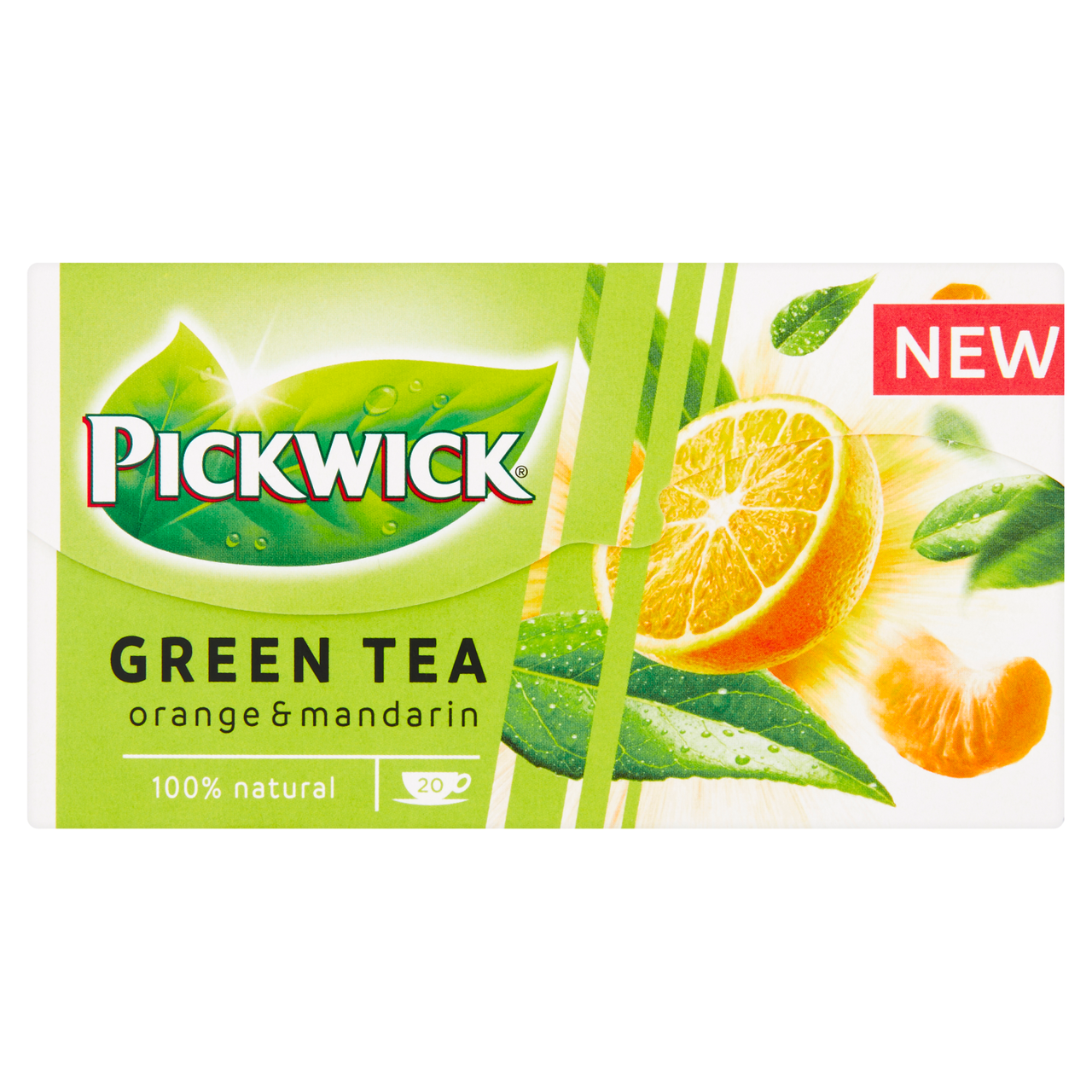 Pickwick Čaj zelený s pomerančem 20x 1,5g