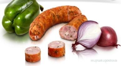 Klobása s medvědím česnekem cca 120g