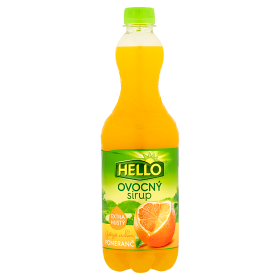 Hello Ovocný sirup pomeranč 0,7l