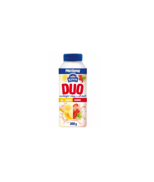 Duo s příchutí banán a jahoda 300g